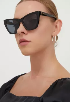 Love Moschino ochelari de soare femei, culoarea negru imagine