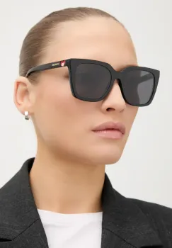 Love Moschino ochelari de soare femei, culoarea negru, MOL055/CS imagine