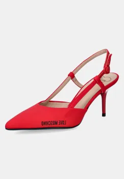 Love Moschino pantofi cu toc culoarea rosu, JA10627G1MIMX500 imagine