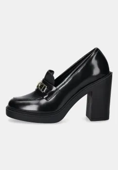 Love Moschino pantofi de piele culoarea negru, cu toc drept, JA1018AG1NJD0000 imagine
