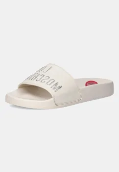 Love Moschino papuci culoarea bej imagine
