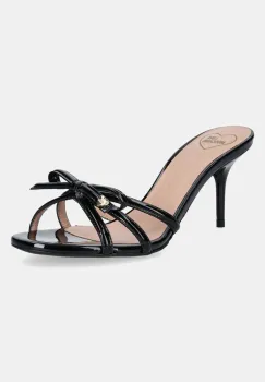 Love Moschino papuci femei, culoarea negru, cu toc cui, JA28036G1MIH0000 imagine