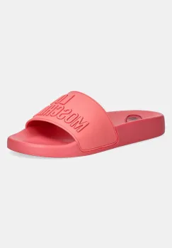 Love Moschino papuci femei, culoarea portocaliu, JA28052G1MI15502 imagine