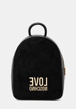 Love Moschino rucsac culoarea negru, mare, cu imprimeu, JC4124PP0NKB100A imagine
