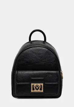 Love Moschino rucsac culoarea negru, mic, cu imprimeu, JC4091PP1NLI0000 imagine