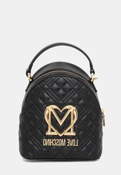 Love Moschino rucsac culoarea negru, mic, cu imprimeu, JC4304PP0MK1200A imagine