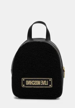 Love Moschino rucsac culoarea negru, mic, cu imprimeu, JC4377PP0NKS100A imagine