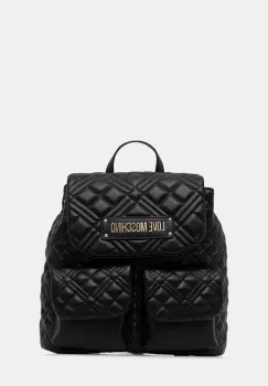 Love Moschino rucsac culoarea negru, mic, uni, JC4119PP0NLA0000 imagine