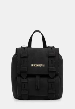 Love Moschino rucsac culoarea negru, mic, uni, JC4172PP1NLB0000 imagine