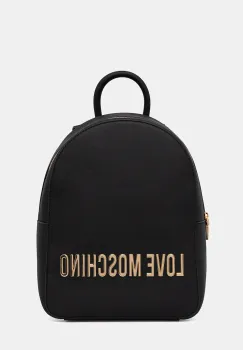 Love Moschino rucsac culoarea negru, mic, uni, JC4193PP1NKD0000 imagine
