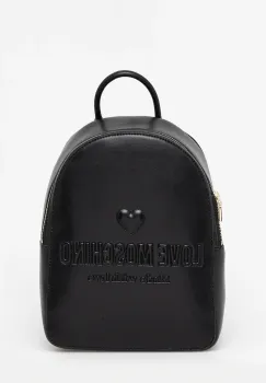 Love Moschino rucsac culoarea negru, mic, uni, JC4222PP0MKF0000 imagine