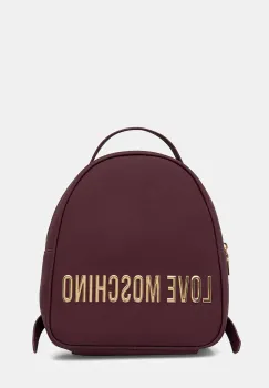 Love Moschino rucsac culoarea violet, mic, cu imprimeu, JC4197PP1NKD0552 imagine