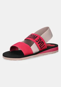 Love Moschino sandale femei, culoarea roz, JA16033G0MJN460C imagine