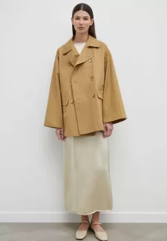 Lovechild geaca femei, culoarea bej, de tranzitie, oversize imagine