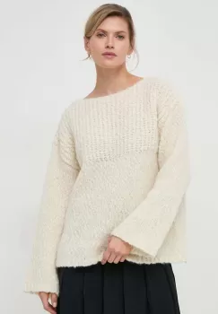 Lovechild pulover de lana femei, culoarea bej, calduros imagine