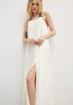Lovechild rochie culoarea bej, maxi, oversize imagine