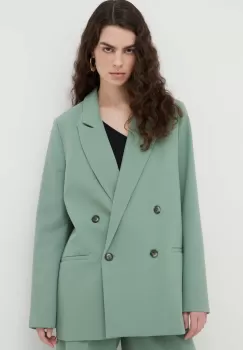 Lovechild sacou Arizona culoarea verde, cu doua randuri de nasturi, neted imagine