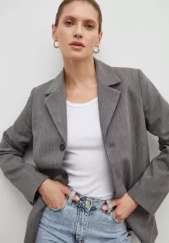 Lovechild sacou culoarea gri, un singur rand de nasturi, modelator imagine