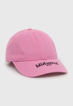 Lovechild sapca de baseball din bumbac culoarea roz, cu imprimeu imagine
