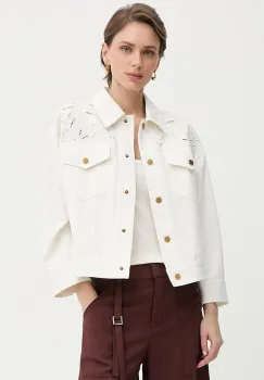 Luisa Spagnoli geaca de blugi pentru femei, din bumbac Vassano imagine