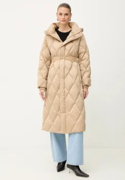 Luisa Spagnoli geaca de puf culoarea bej, de tranzitie, 542440 imagine
