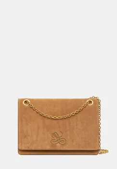 Luisa Spagnoli geanta de mana din piele intoarsa imagine