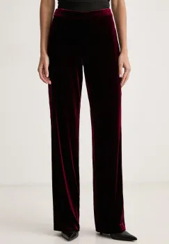 Luisa Spagnoli  pantaloni wide leg pentru femei cu amestec de matase Offida imagine