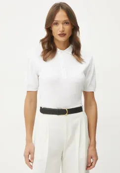 Luisa Spagnoli pulover de bumbac femei, culoarea alb, light, 58648 imagine