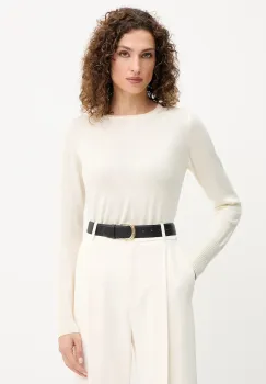 Luisa Spagnoli pulover de lana culoarea bej, light, 100104 imagine