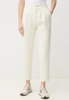 MACKAGE pantaloni femei, culoarea bej, fason tigareta, high waist, MARIANA imagine