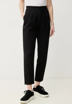 MACKAGE pantaloni femei, culoarea negru, fason tigareta, high waist, MARIANA imagine