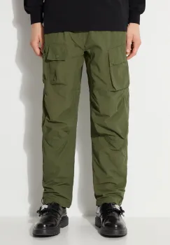 Maharishi pantaloni Veg Dyed Cargo Track Pants Japanese barbati, culoarea verde, drept, 5040.OLIVE imagine