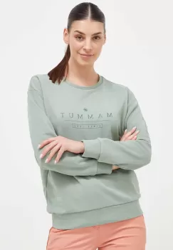 Mammut bluza Core ML Logo femei, culoarea verde, cu imprimeu imagine