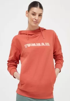 Mammut bluza ML Hoody Logo femei, culoarea roz, cu gluga, cu imprimeu imagine
