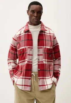 Mammut camasa din bumbac Mammut x Cabourn Direttissima culoarea bordo, cu guler clasic, regular, 1015.01730 imagine