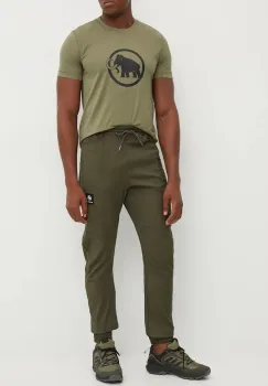 Mammut pantaloni de exterior Massone culoarea verde imagine