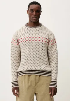 Mammut pulover de lana Mammut x Cabourn Direttissima culoarea bej, calduros, 1014.07060 imagine