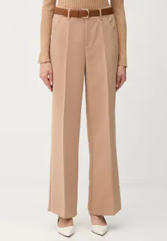 Marc Aurel pantaloni culoarea bej, lat, high waist, 1923-2000-93485 imagine