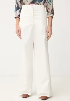 Marc Aurel pantaloni wide leg pentru femei, din bumbac cu elastan imagine
