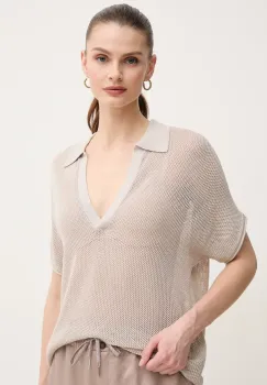 Marc Aurel pulover femei, culoarea bej, light, 8994-8000-82052 imagine