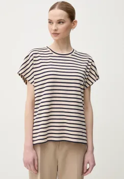 Marc Aurel tricou femei, culoarea bej, 7677-7000-73858 imagine