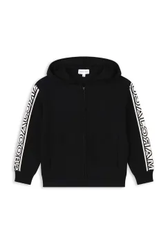 Marc Jacobs bluza copii culoarea negru, cu gluga, cu imprimeu, W60290 imagine