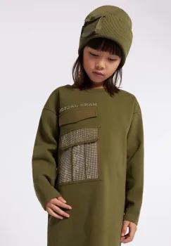Marc Jacobs caciula din lana pentru copii culoarea verde, W60349 imagine
