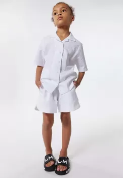Marc Jacobs camasa de bumbac pentru copii culoarea alb imagine