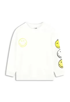 Marc Jacobs hanorac de bumbac pentru copii culoarea bej, cu imprimeu imagine