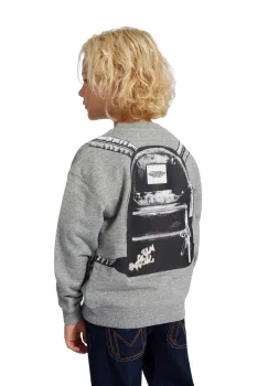 Marc Jacobs hanorac de bumbac pentru copii culoarea gri, cu imprimeu, W60623 imagine