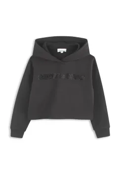 Marc Jacobs hanorac de bumbac pentru copii culoarea negru, cu gluga, cu imprimeu, W60536 imagine