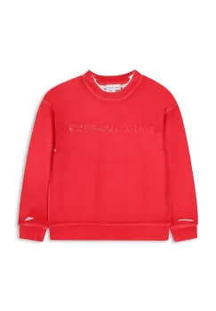 Marc Jacobs hanorac de bumbac pentru copii culoarea rosu, cu imprimeu, W60653 imagine