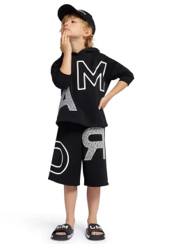 Marc Jacobs pantaloni scurti copii culoarea negru, talie reglabila, W60483 imagine