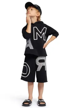 Marc Jacobs pantaloni scurti copii culoarea negru, talie reglabila, W60483 imagine